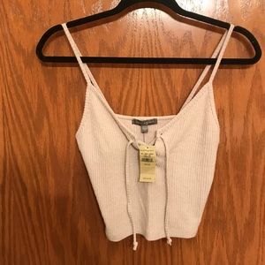 Light pink tank / crop top (size xs)- never worn!